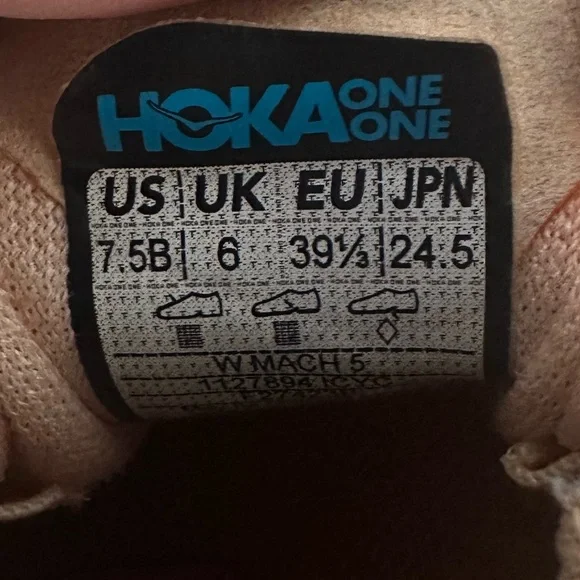 Hoka Mach 5 running Shoes in Yellow and Blue - Picture 5 of 7